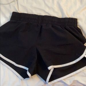 Black athletic shorts